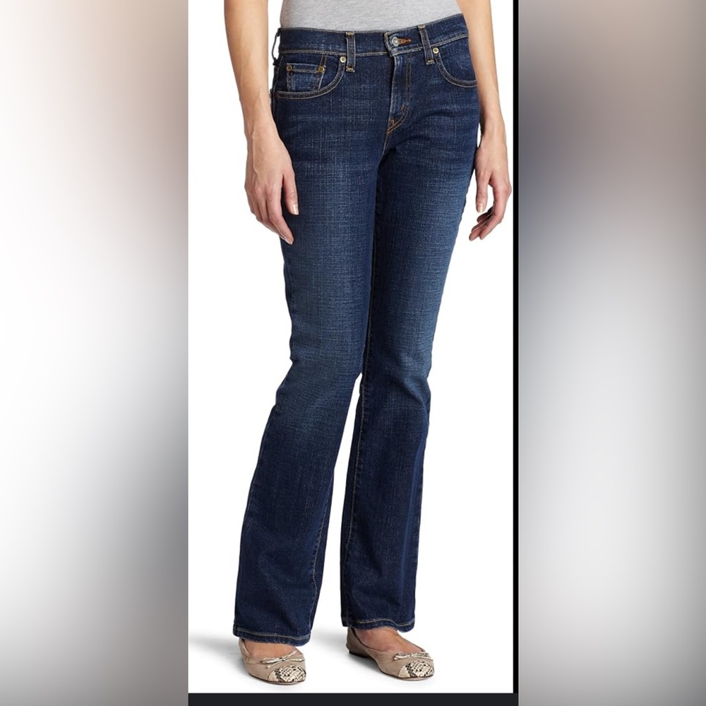 Women’s Levi's 515 blue Indigo Straight Jeans size 6 - Picture 2 of 16